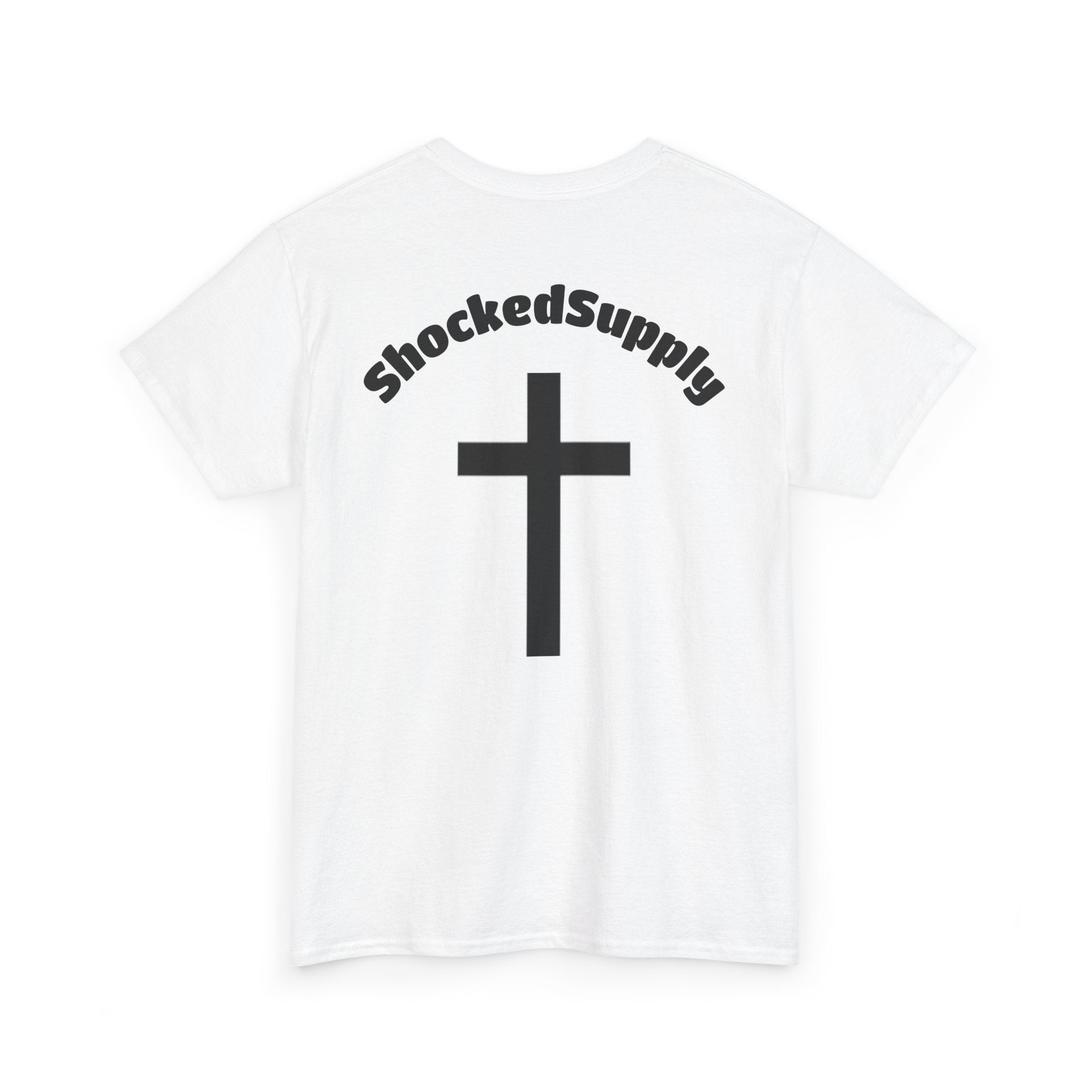 Cross Logo Tee — ShockedSupply Christian Streetwear T‑Shirt