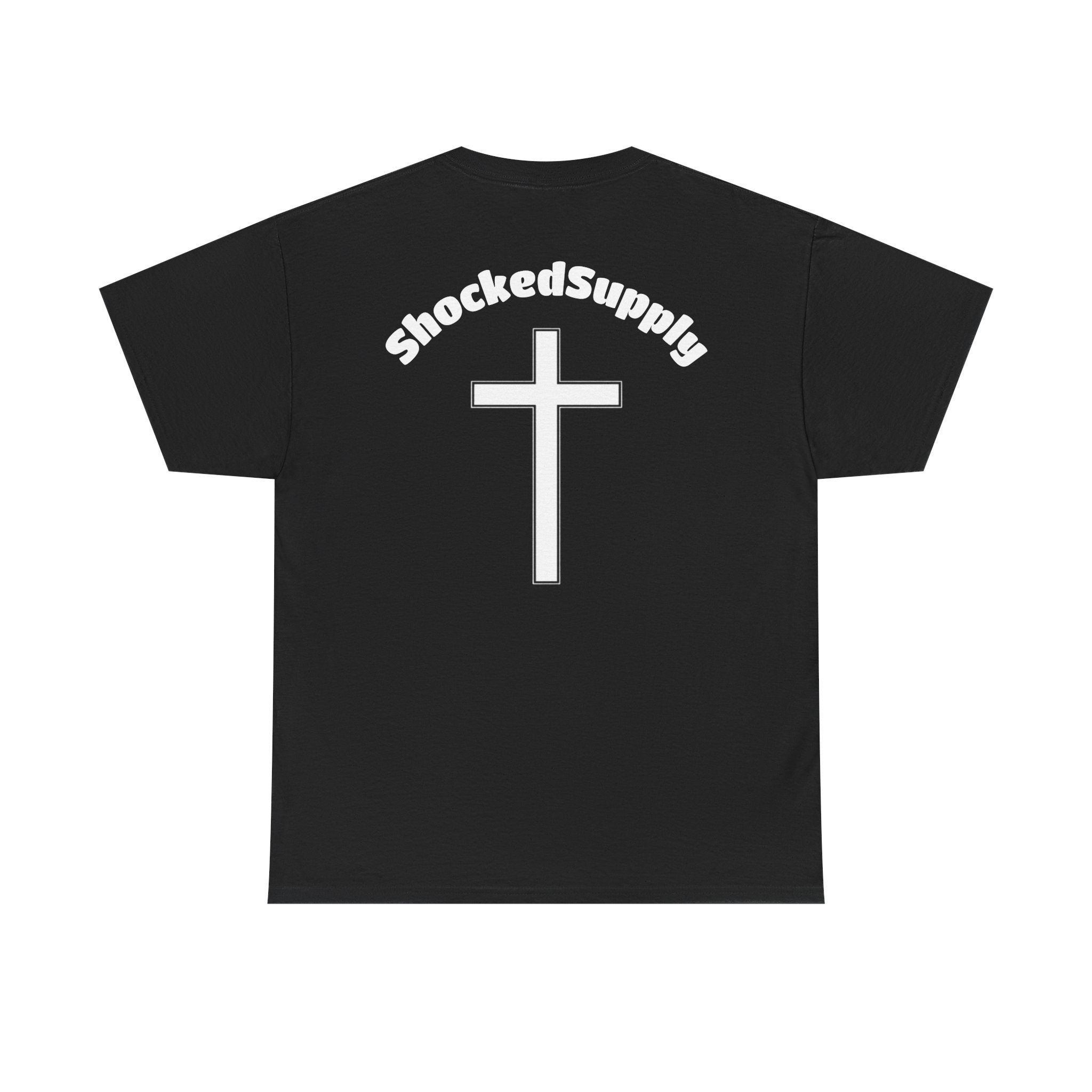 Cross Logo Tee — ShockedSupply Christian Streetwear T‑Shirt
