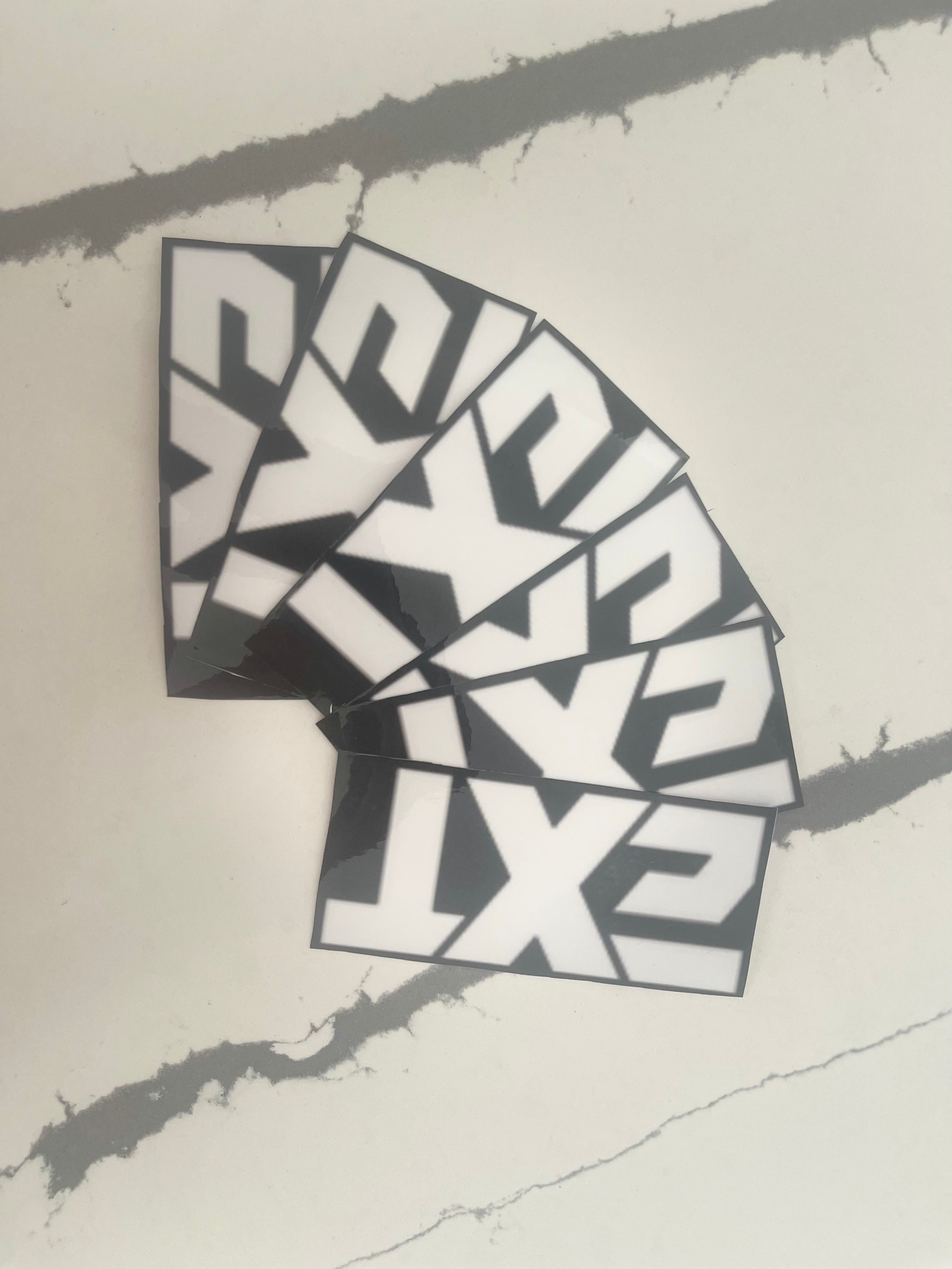 EXT 2.3 x 5 Inches Fork Stickers
